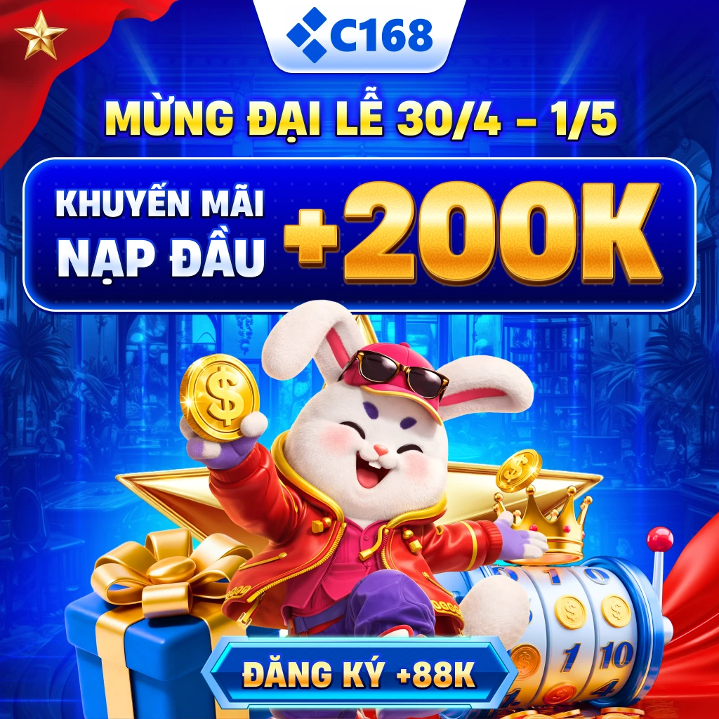 Chào mừng đại lễ 30/4 1/5 tặng nạp đầu 200k đăng ký tặng 88k